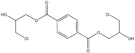 Terephthalic acid bis(3-chloro-2-hydroxypropyl) ester 结构式