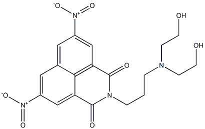 2-[3-[Bis(2-hydroxyethyl)amino]propyl]-5,8-dinitro-1H-benzo[de]isoquinoline-1,3(2H)-dione 结构式