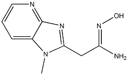 1-Methyl-1H-imidazo[4,5-b]pyridine-2-acetamide oxime 结构式