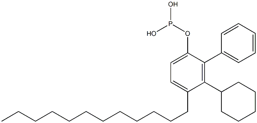 Phosphorous acid cyclohexylphenyl(4-dodecylphenyl) ester 结构式