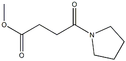 4-Oxo-4-(1-pyrrolidinyl)butanoic acid methyl ester 结构式