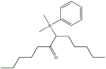 7-(Phenyldimethylsilyl)dodecan-6-one 结构式