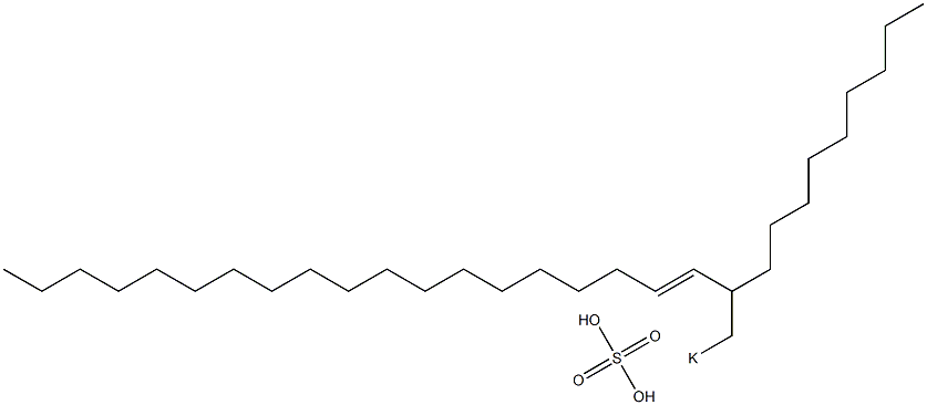 Sulfuric acid 2-nonyl-3-henicosenyl=potassium ester salt 结构式