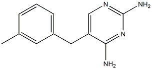 5-(3-Methylbenzyl)pyrimidine-2,4-diamine 结构式