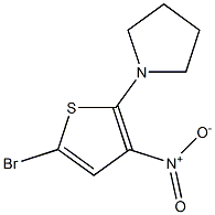 2-(1-Pyrrolidinyl)-3-nitro-5-bromothiophene 结构式