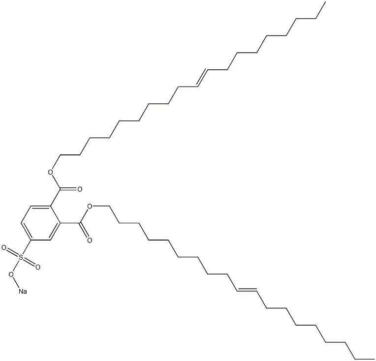 4-(Sodiosulfo)phthalic acid di(10-nonadecenyl) ester 结构式