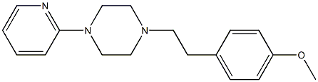 1-(4-Methoxyphenethyl)-4-(2-pyridinyl)piperazine 结构式