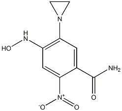 2-Nitro-4-(hydroxyamino)-5-(1-aziridinyl)benzamide 结构式