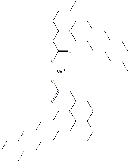 Bis[3-(dioctylamino)octanoic acid]calcium salt 结构式