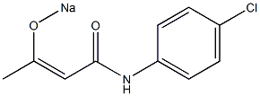 N-(4-Chlorophenyl)-3-(sodiooxy)crotonamide 结构式