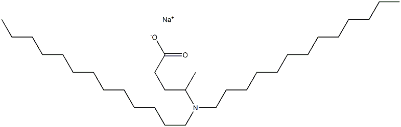 4-(Ditridecylamino)valeric acid sodium salt 结构式