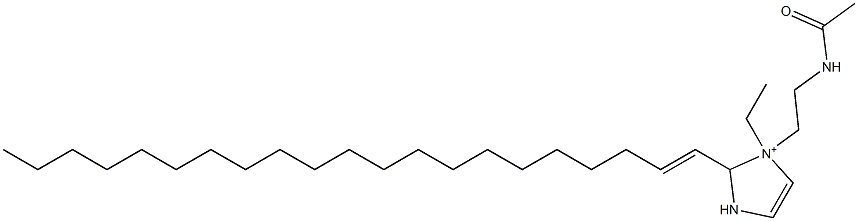 1-[2-(Acetylamino)ethyl]-1-ethyl-2-(1-henicosenyl)-4-imidazoline-1-ium 结构式