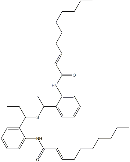 2-[[(2E)-2-Decenoyl]amino]ethyl(benzyl) sulfide 结构式