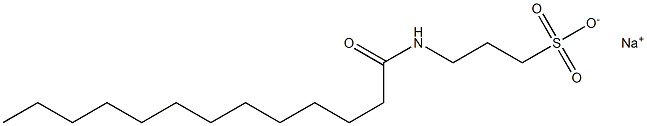 3-Tridecanoylamino-1-propanesulfonic acid sodium salt 结构式