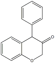 4-Phenyl-2H-1-benzopyran-3(4H)-one 结构式