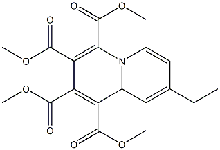 8-Ethyl-9aH-quinolizine-1,2,3,4-tetracarboxylic acid tetramethyl ester 结构式