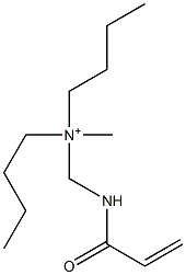 N-Butyl-N-methyl-N-[[(1-oxo-2-propenyl)amino]methyl]-1-butanaminium 结构式