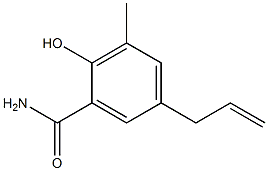 5-Allyl-3-methylsalicylamide 结构式