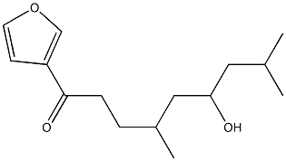 4,8-Dimethyl-1-(3-furyl)-6-hydroxy-1-nonanone 结构式