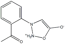 3-[2-Acetylphenyl]-1,2,3-oxadiazole -ium-5-olate 结构式