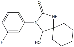 2-(3-Fluorophenyl)-1-hydroxy-2,4-diazaspiro[4.5]decan-3-one 结构式