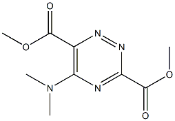 3-(Methoxycarbonyl)-5-(dimethylamino)-6-(methoxycarbonyl)-1,2,4-triazine 结构式