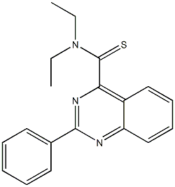 4-(Diethylthiocarbamoyl)-2-phenylquinazoline 结构式