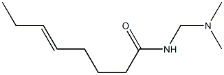 N-[(Dimethylamino)methyl]-5-octenamide 结构式