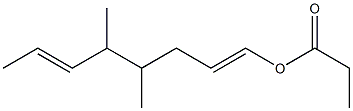 Propionic acid 4,5-dimethyl-1,6-octadienyl ester 结构式