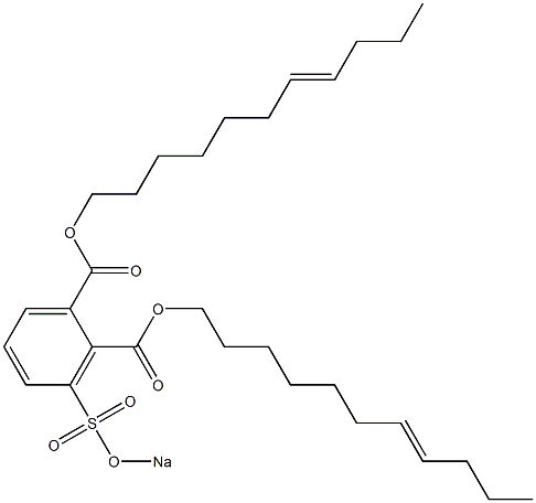 3-(Sodiosulfo)phthalic acid di(7-undecenyl) ester 结构式