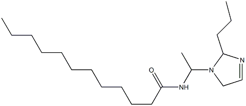 1-(1-Lauroylaminoethyl)-2-propyl-3-imidazoline 结构式