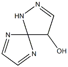 4-Hydroxy-1,2,6,9-tetraazaspiro[4.4]nona-2,6,8-triene 结构式