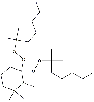 2,3,3-Trimethyl-1,1-bis(1,1-dimethylhexylperoxy)cyclohexane 结构式