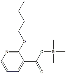 2-Butoxy-3-pyridinecarboxylic acid trimethylsilyl ester 结构式