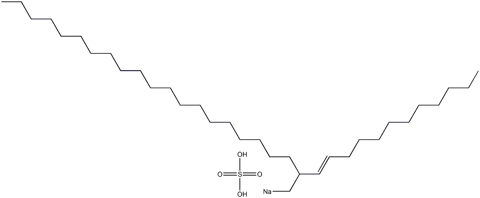 Sulfuric acid 2-(1-dodecenyl)docosyl=sodium ester salt 结构式
