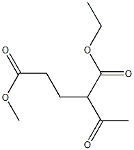2-Acetylpentanedioic acid 1-ethyl 5-methyl ester 结构式