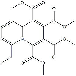 6-Ethyl-9aH-quinolizine-1,2,3,4-tetracarboxylic acid tetramethyl ester 结构式