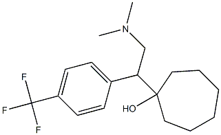 1-[1-(4-Trifluoromethylphenyl)-2-dimethylaminoethyl]cycloheptanol 结构式