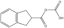 2,3-Dihydro-1H-indene-2,2-dicarboxylic acid 结构式