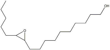 11,12-Epoxyheptadecan-1-ol 结构式