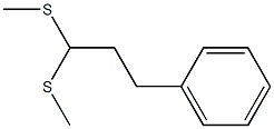 3-Phenyl-1,1-bis(methylthio)propane 结构式