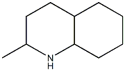 Decahydro-2-methylquinoline 结构式