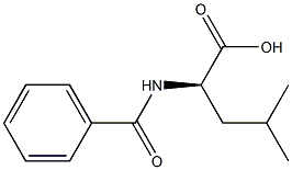 N-Benzoyl-D-leucine 结构式