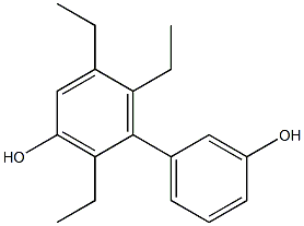 2,5,6-Triethyl-1,1'-biphenyl-3,3'-diol 结构式