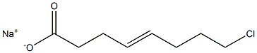 8-Chloro-4-octenoic acid sodium salt 结构式