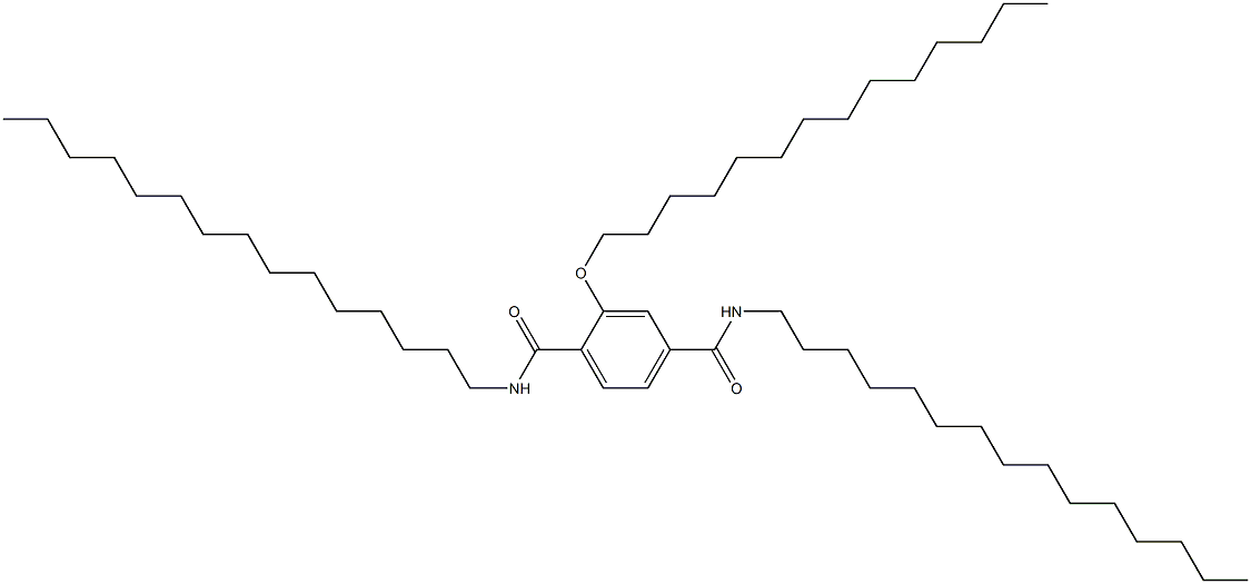 2-(Tetradecyloxy)-N,N'-dipentadecylterephthalamide 结构式