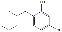 5-(2,4-Dihydroxyphenyl)-4-methylpentane 结构式