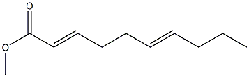 2,6-Decadienoic acid methyl ester 结构式