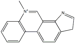 5-Methyl-1H-pyrrolo[2,3-i]phenanthridin-5-ium 结构式
