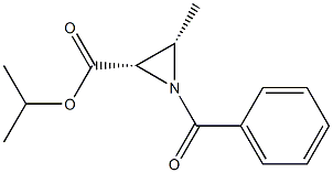 (2S,3S)-1-Benzoyl-3-methylaziridine-2-carboxylic acid isopropyl ester 结构式